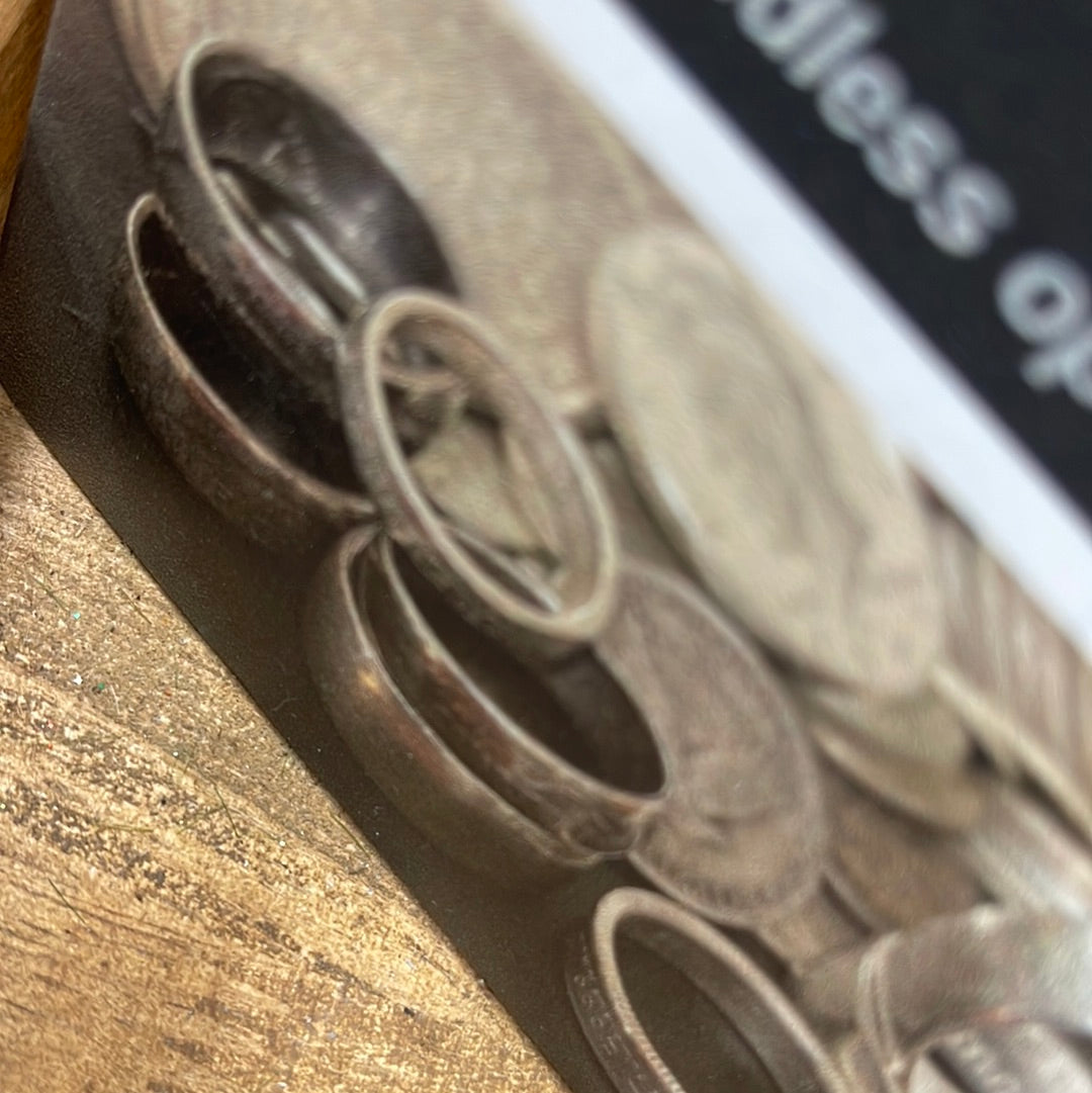 Antiqued US Silver Quarter Ring