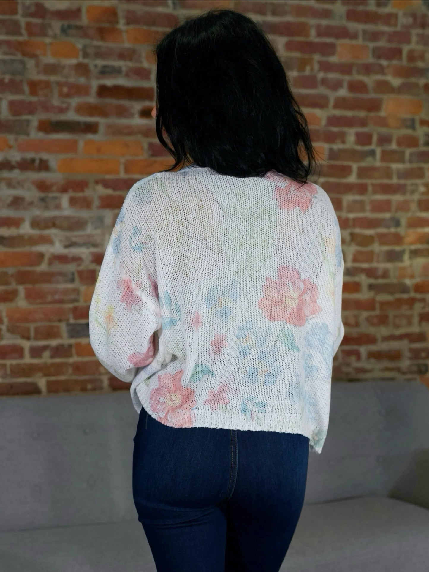 Can’t-Take-It-Off Button Down Floral Cardigan Sweater