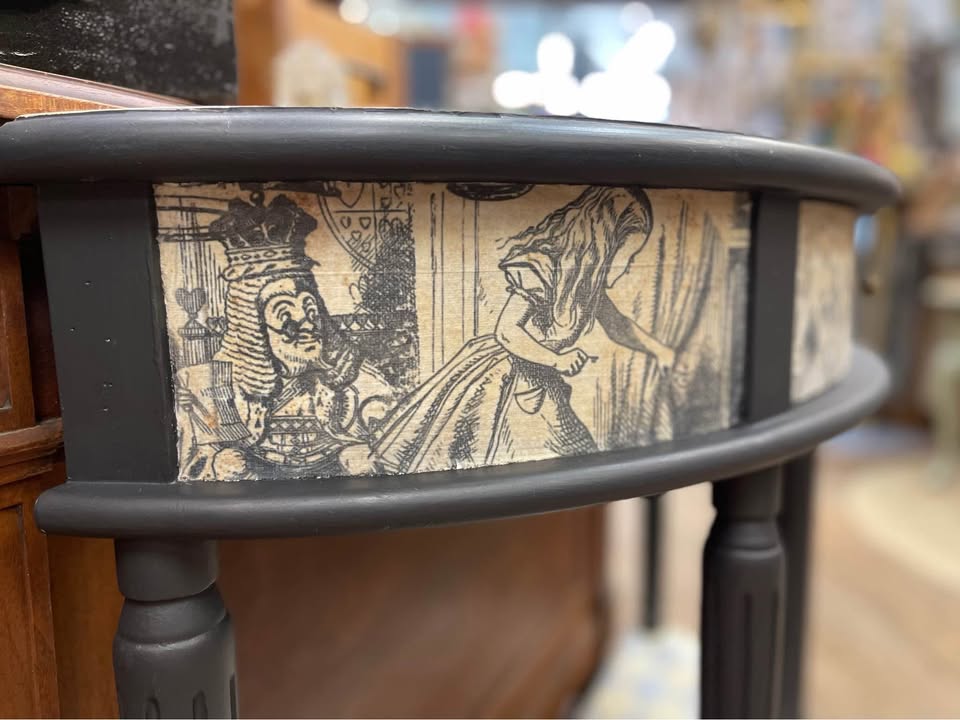 Alice Inspired Half Moon Table