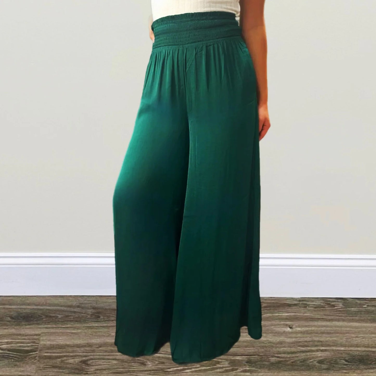 Satin Wide Leg Pants