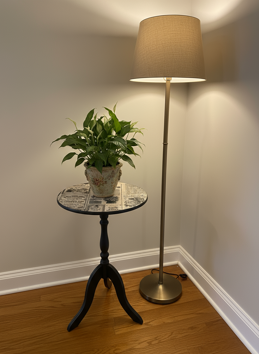 Vintage botanist side table