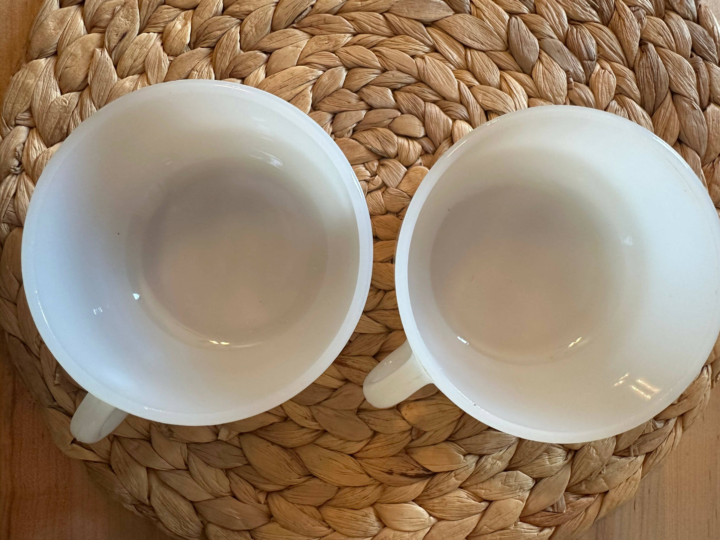 Glasbake - Vintage Made in the U.S.A. Milk Glass Bowls Soup Mug