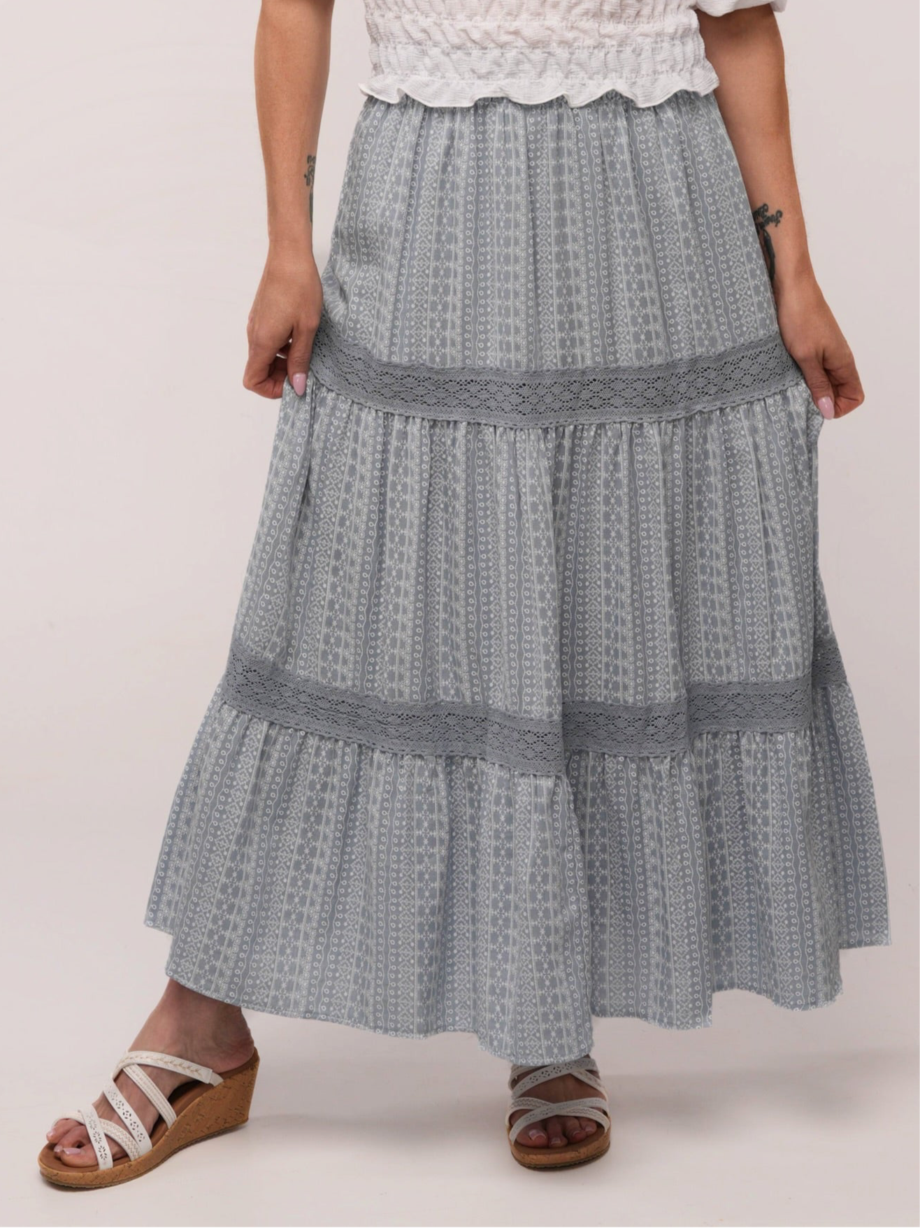 Blue Horizon Maxi Skirt
