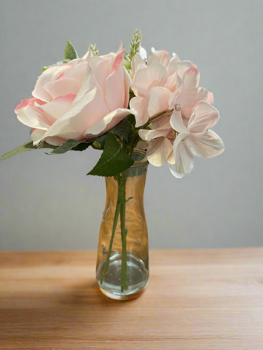 Bud Vase with Pink Florals