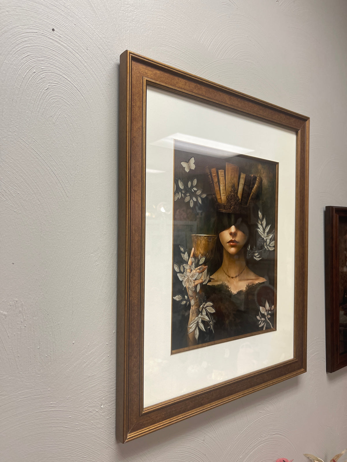 The Keeper of Stories 11×14 Framed Mixed-Media Art Embellished with Re·Design with Prima® Transfers