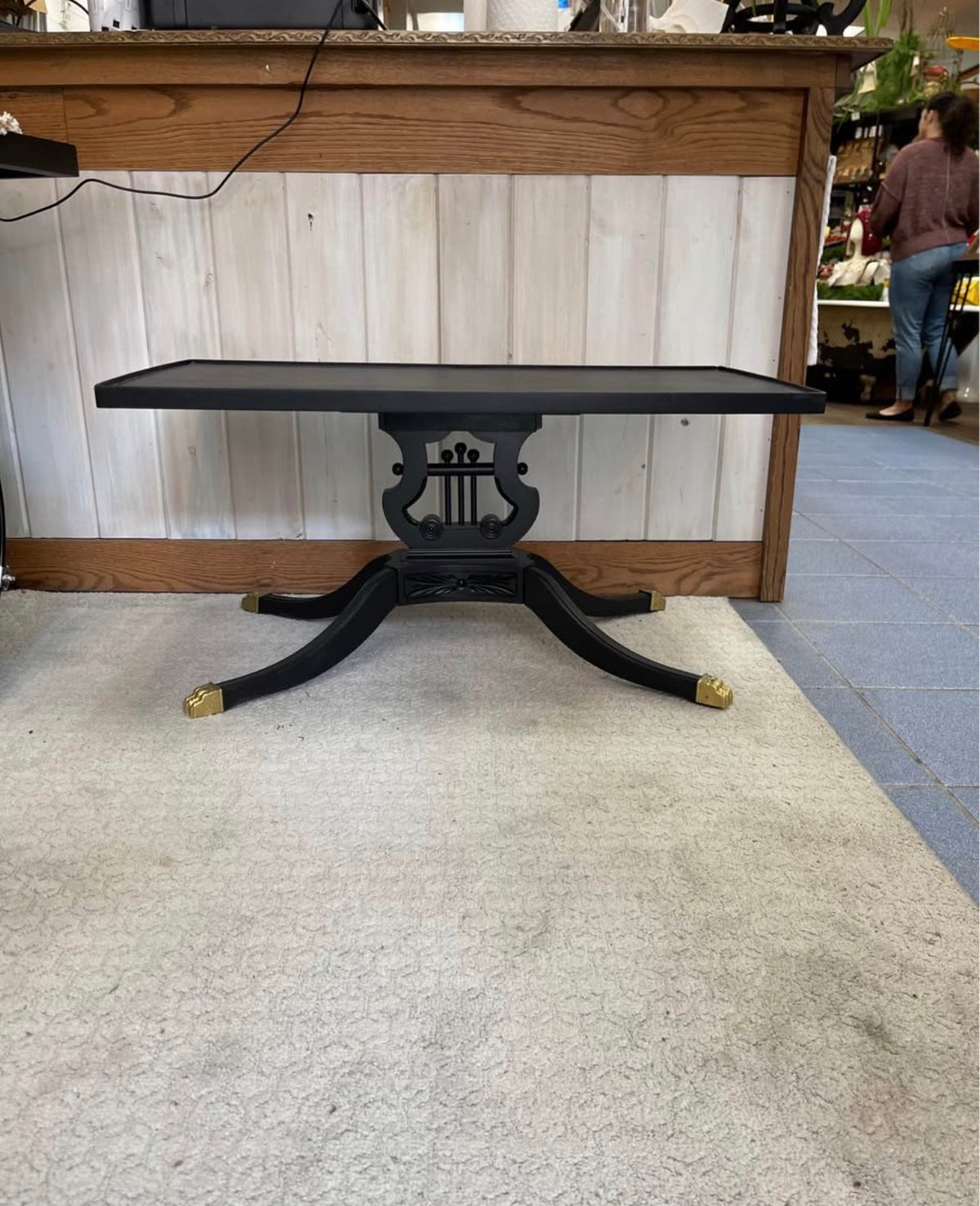 Estella's Clawfoot Harp Table