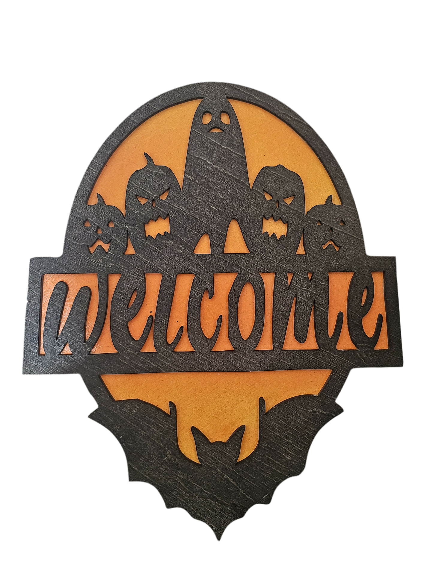 Halloween Welcome Wall Plaque