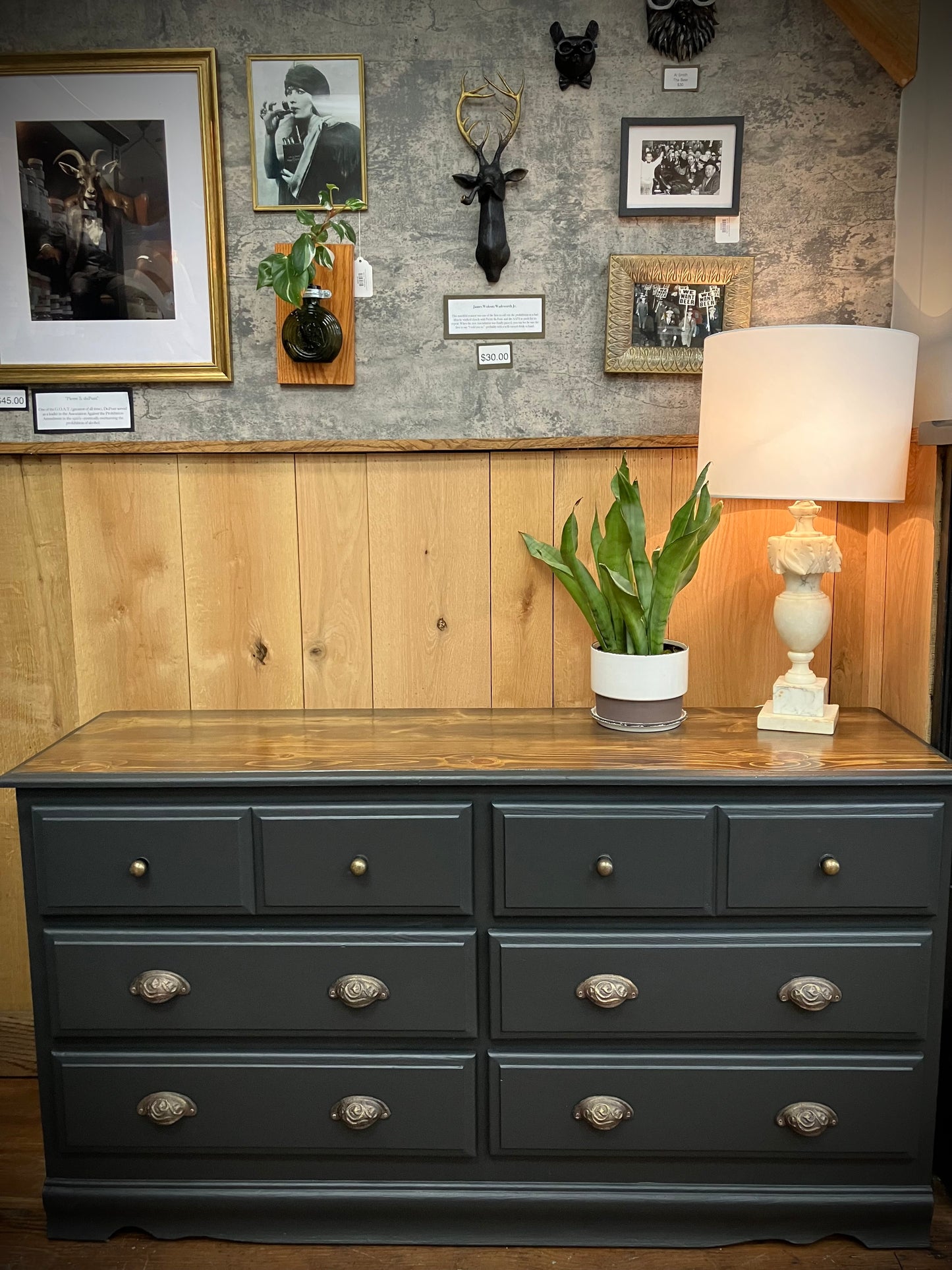 "The Speakeasy” Six-Drawer Dresser