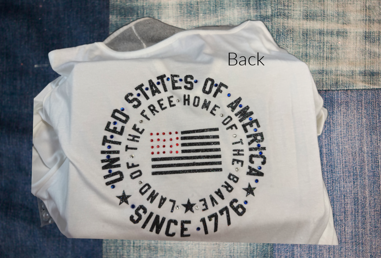Double Sided USA T-shirt Large