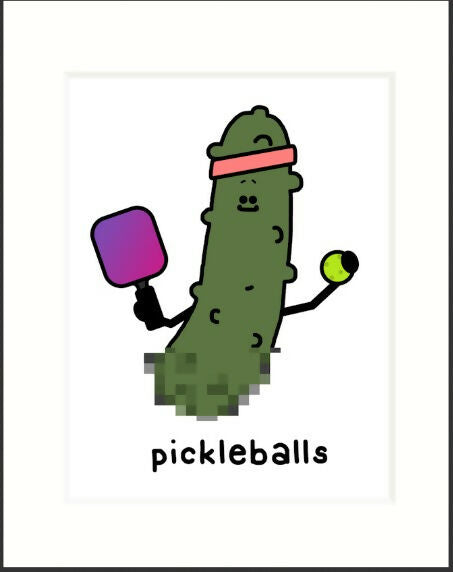 pickleballs print