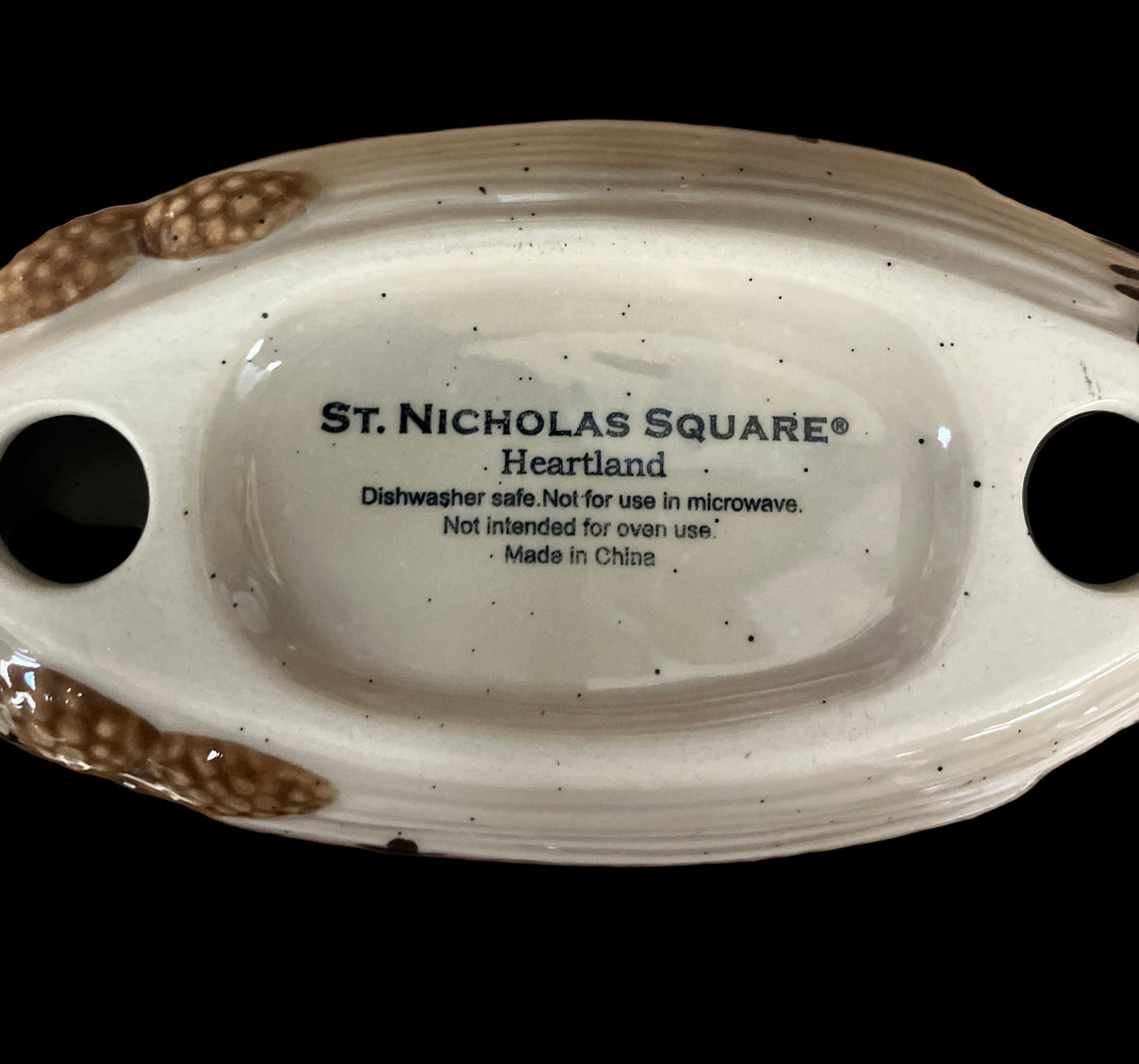 Estellas’s Heartland St. Nicholas Square Moose Bear Canoe Salt Pepper Shakers Christmas