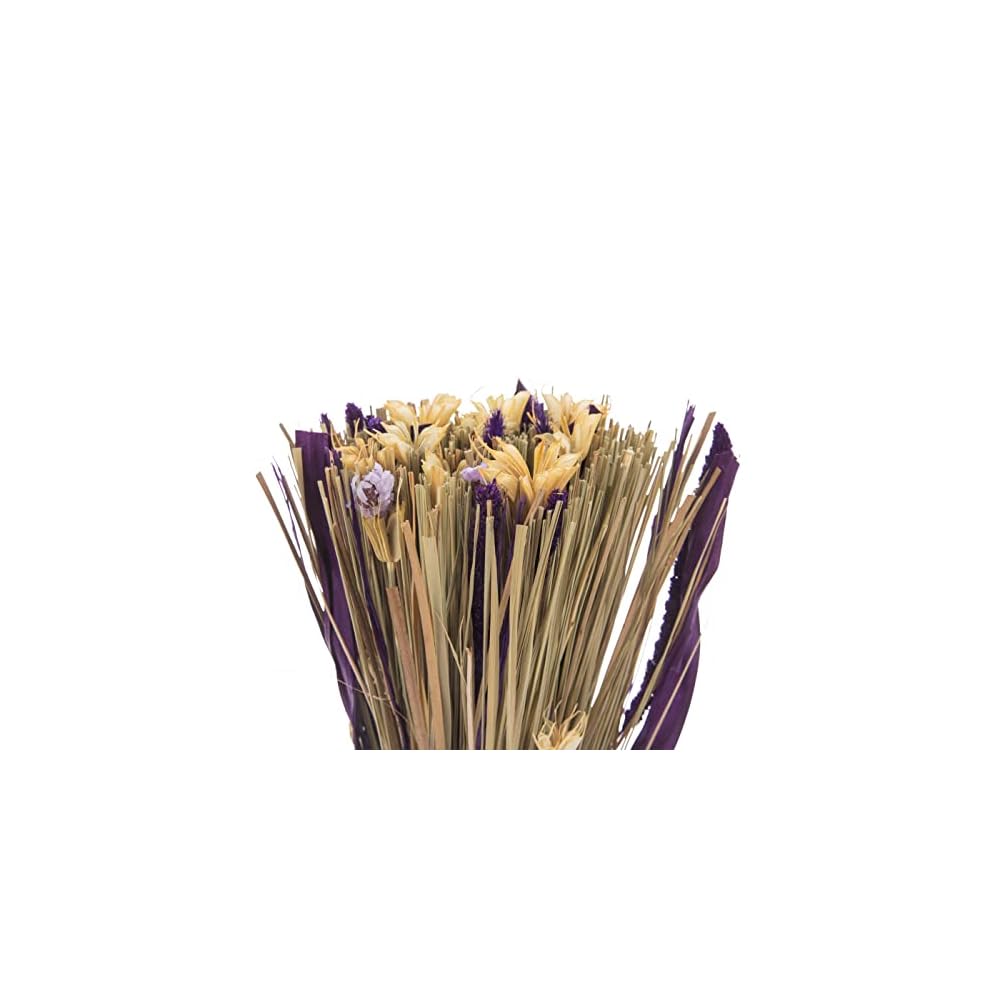Purple Dried Grass and Wildflowers Bouquet