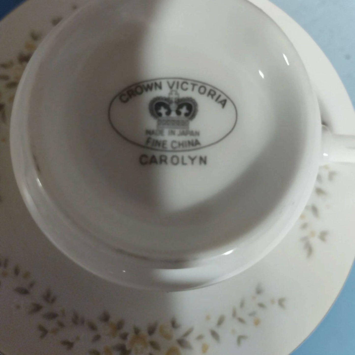 Vintage 1960's Crown Victoria Fine China Carolyn Tea Cup And Saucer