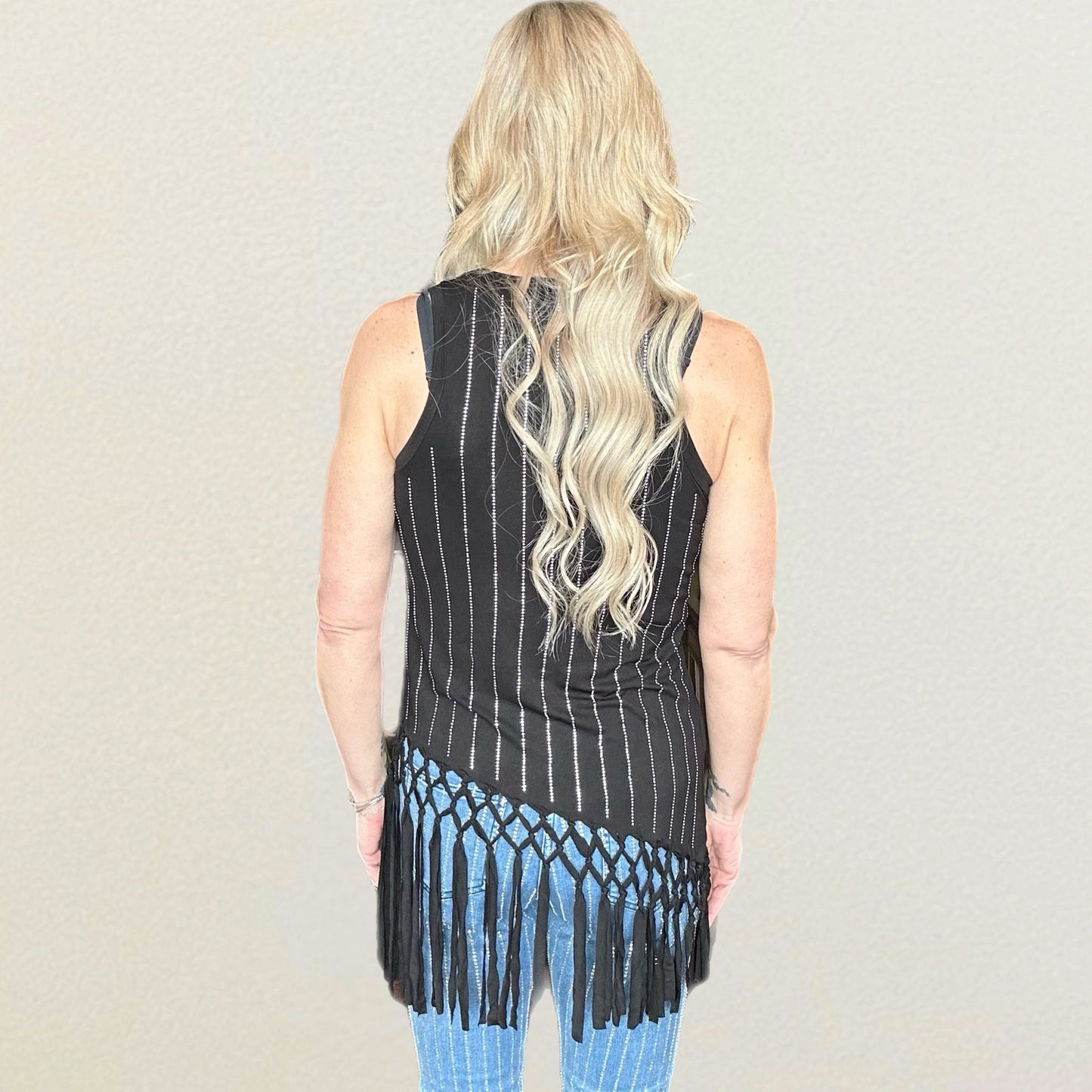 Glitzfix Rhinestone Studded Tank