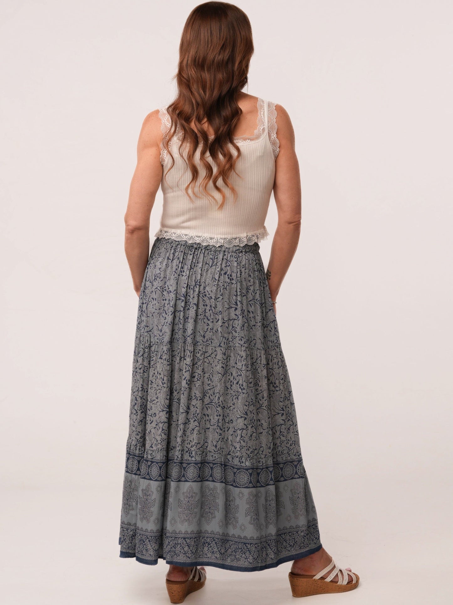 Front Slit Maxi Skirt