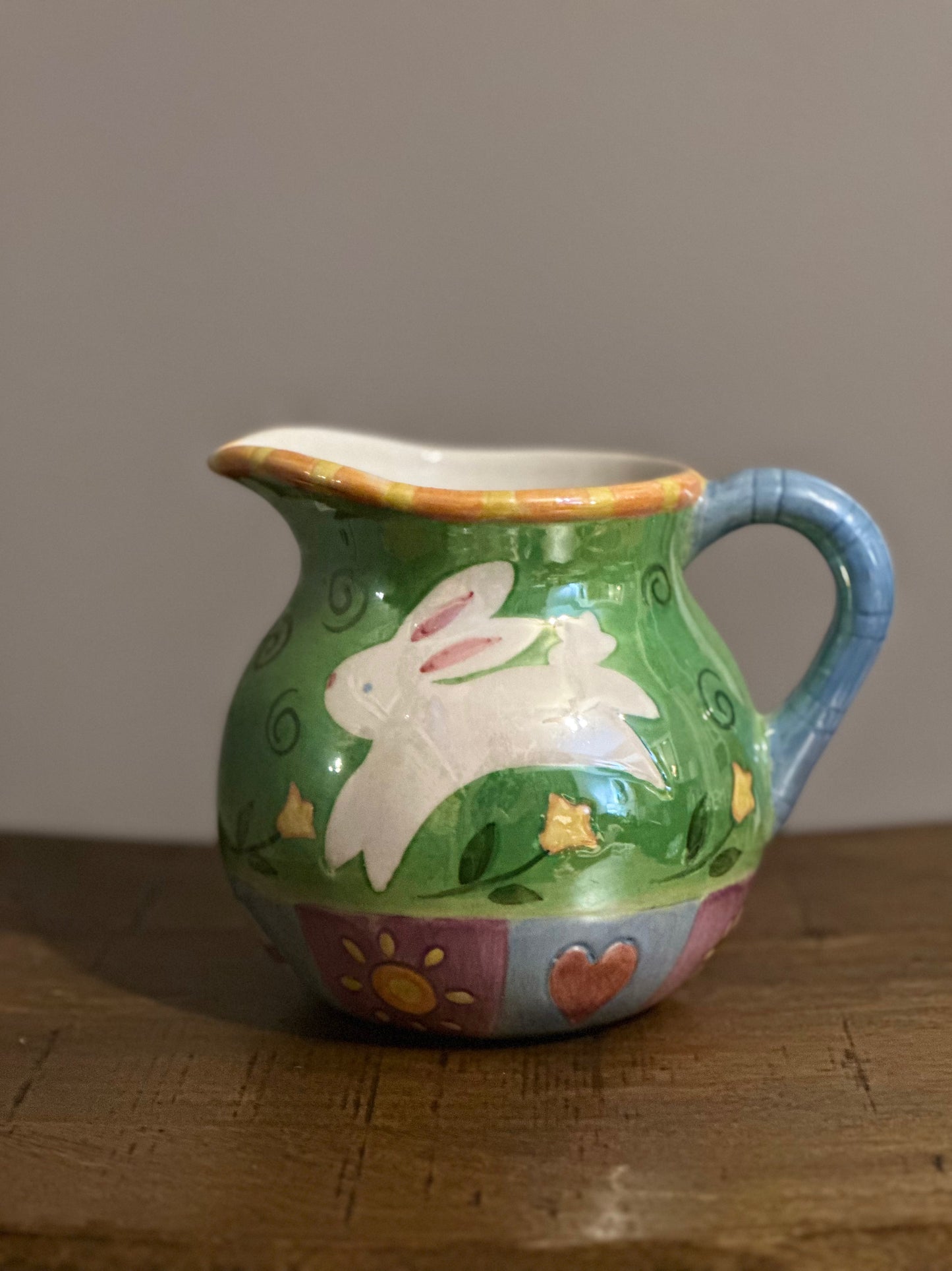Bunny Hop pitcher/vase
