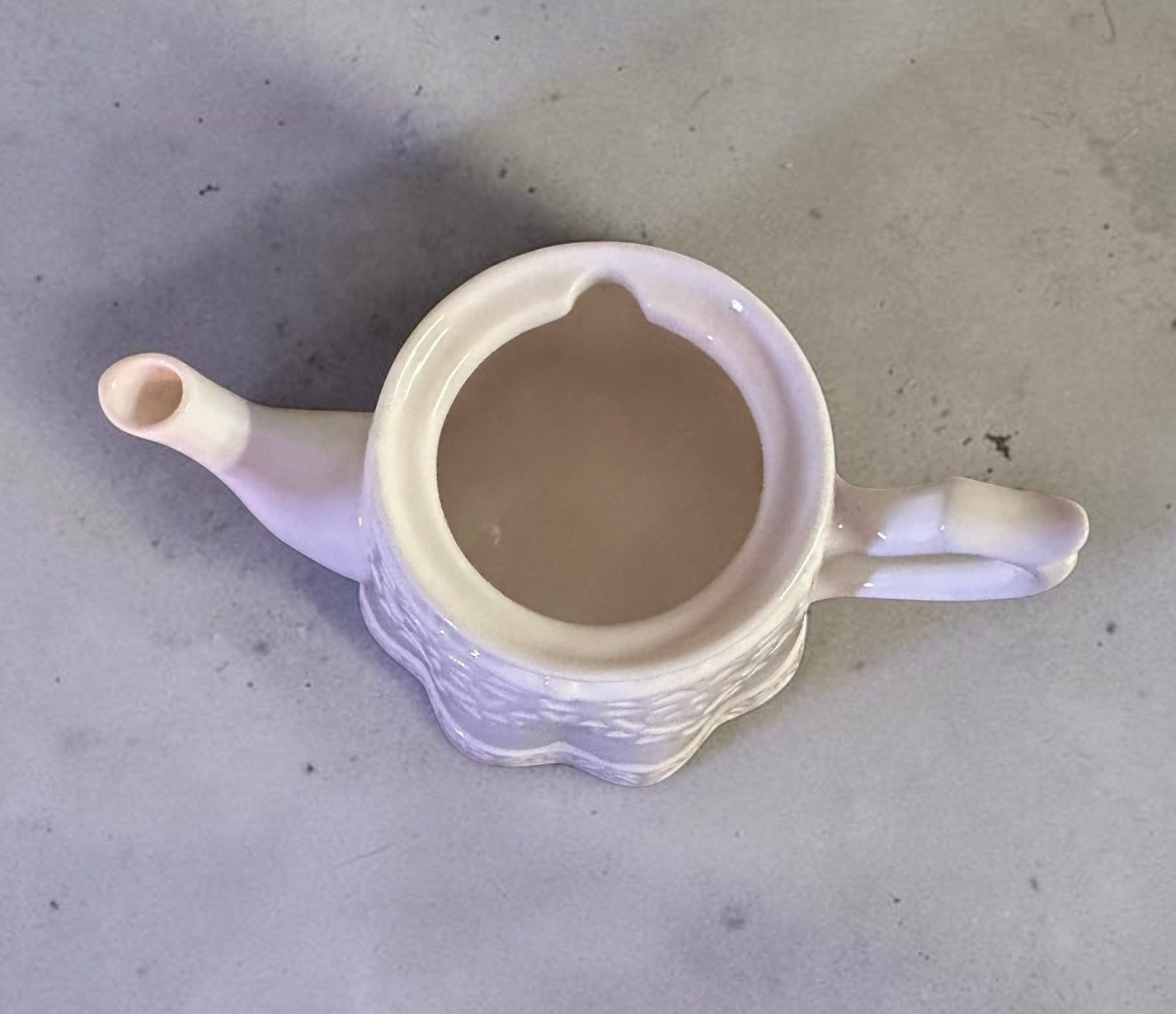 LENOX BUTLER'S PANTRY ROSE / WEAVE TEAPOT