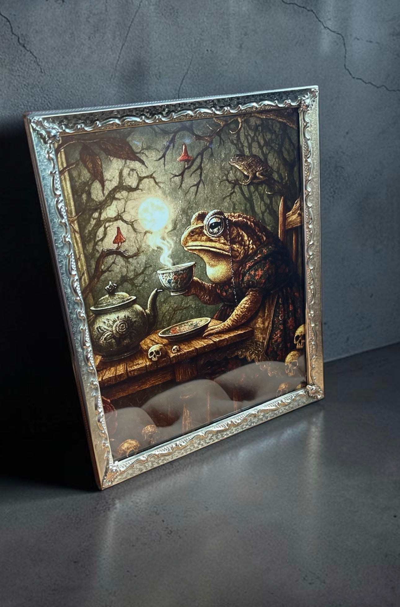 Mrs Toad’s Dead Tea Party Vintage Frame
