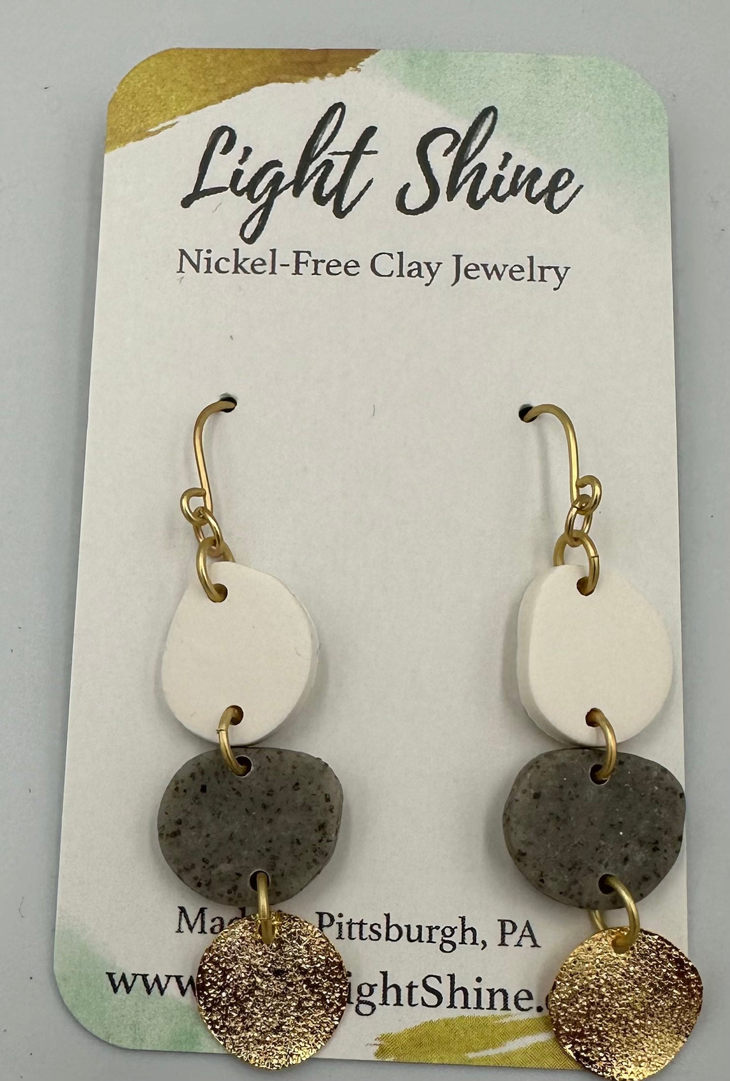 Trio Clay Dangle Earrings