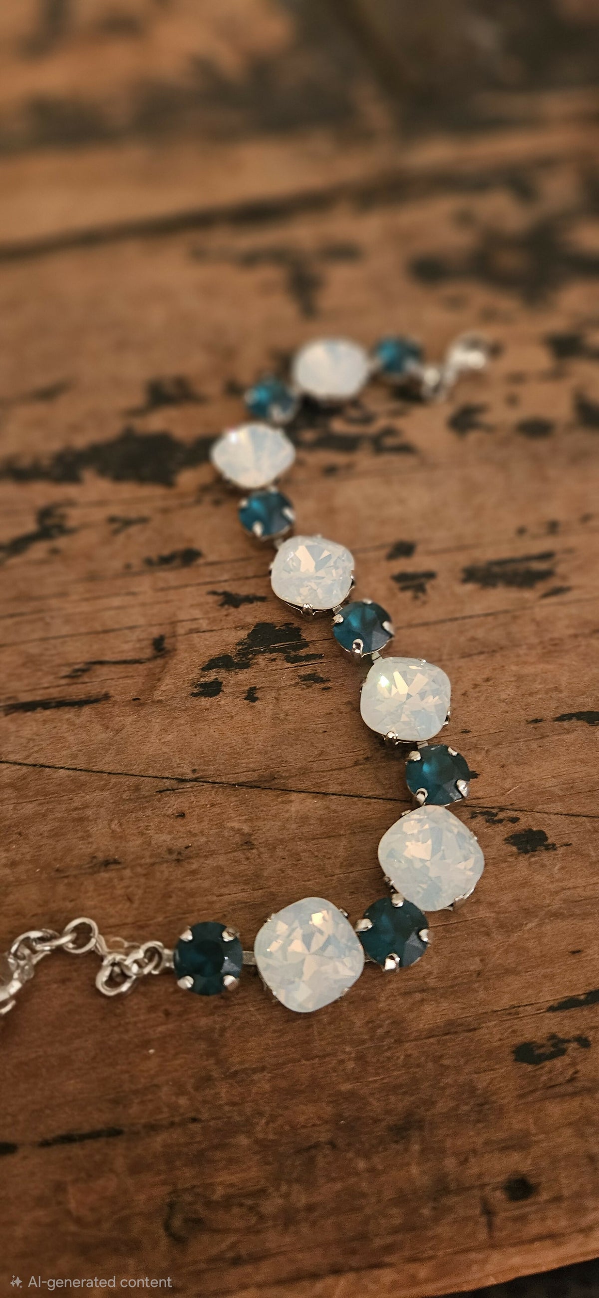 Anytime Crystals alternating 8.5 and 12mm Fancy-Cut Swarovski Crystal Bracelet