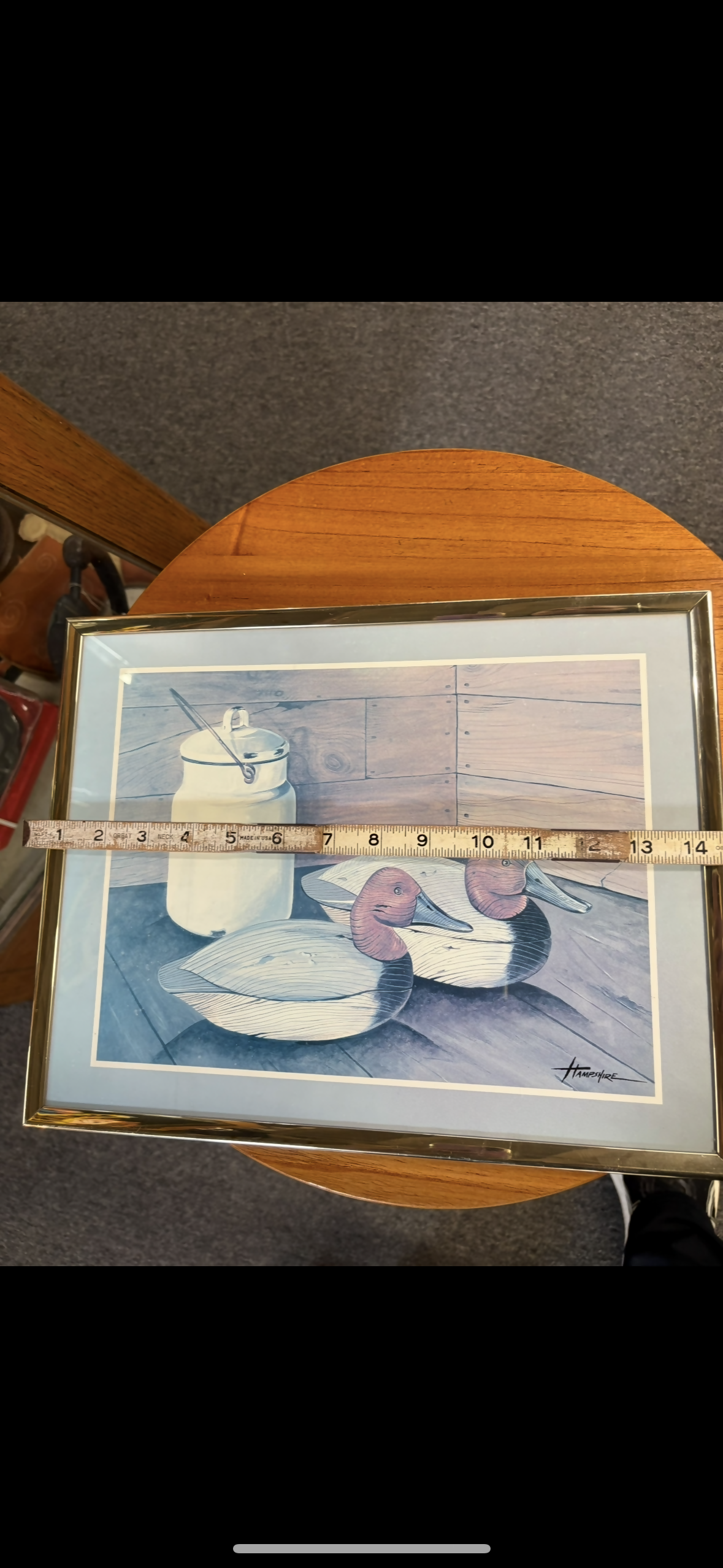 Duck decoy still life print
