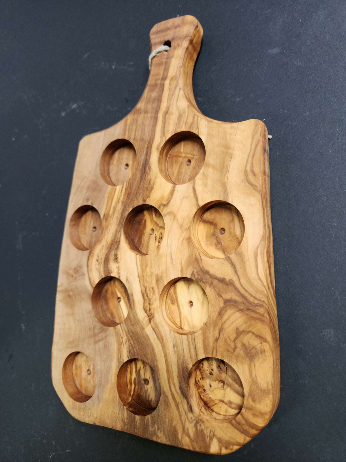 Olive wood Char-shooterie board 9