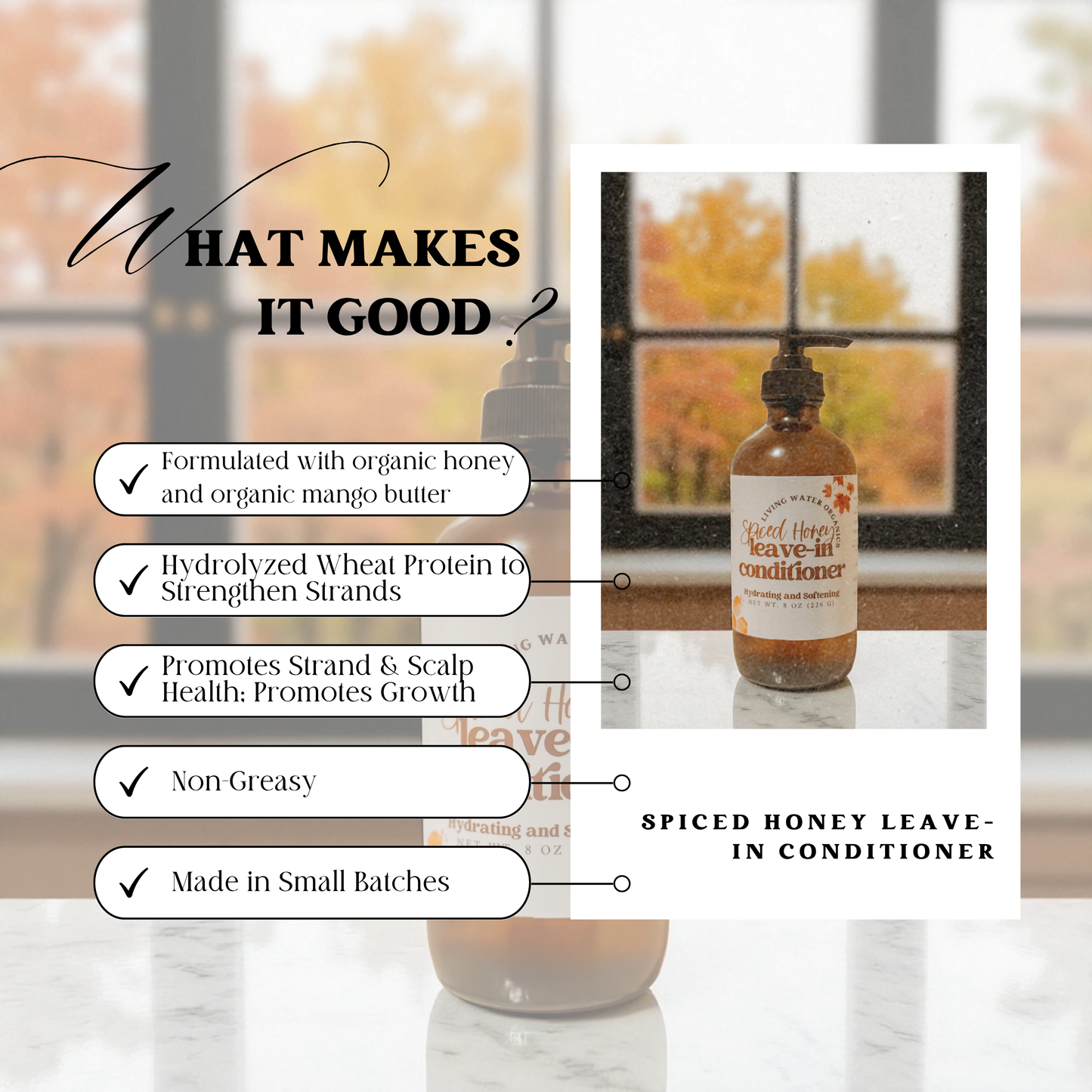 Spiced Honey Leave-In Conditioner Hydrating and Strengthening