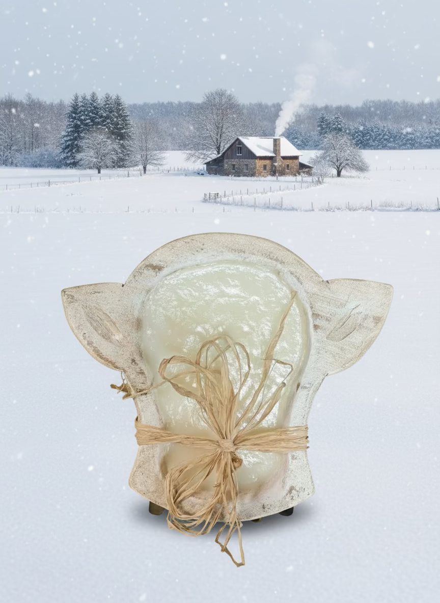 Hand Poured Soy Candle- Mini Cow