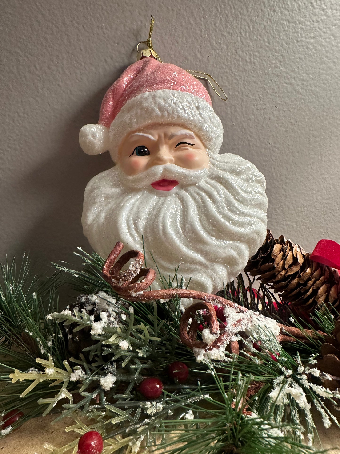 Jolly Santa Ornament