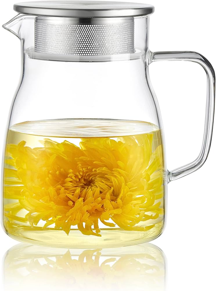 Loose leaf teapot with built in stainless steeper