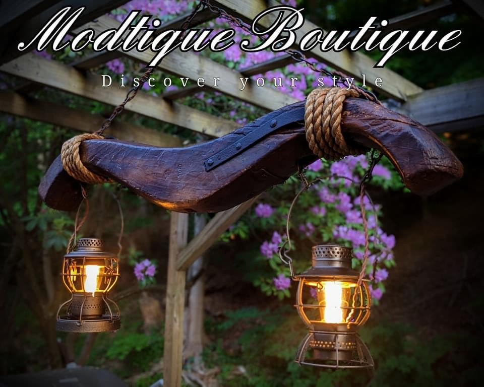 Ox Yoke Chandelier
