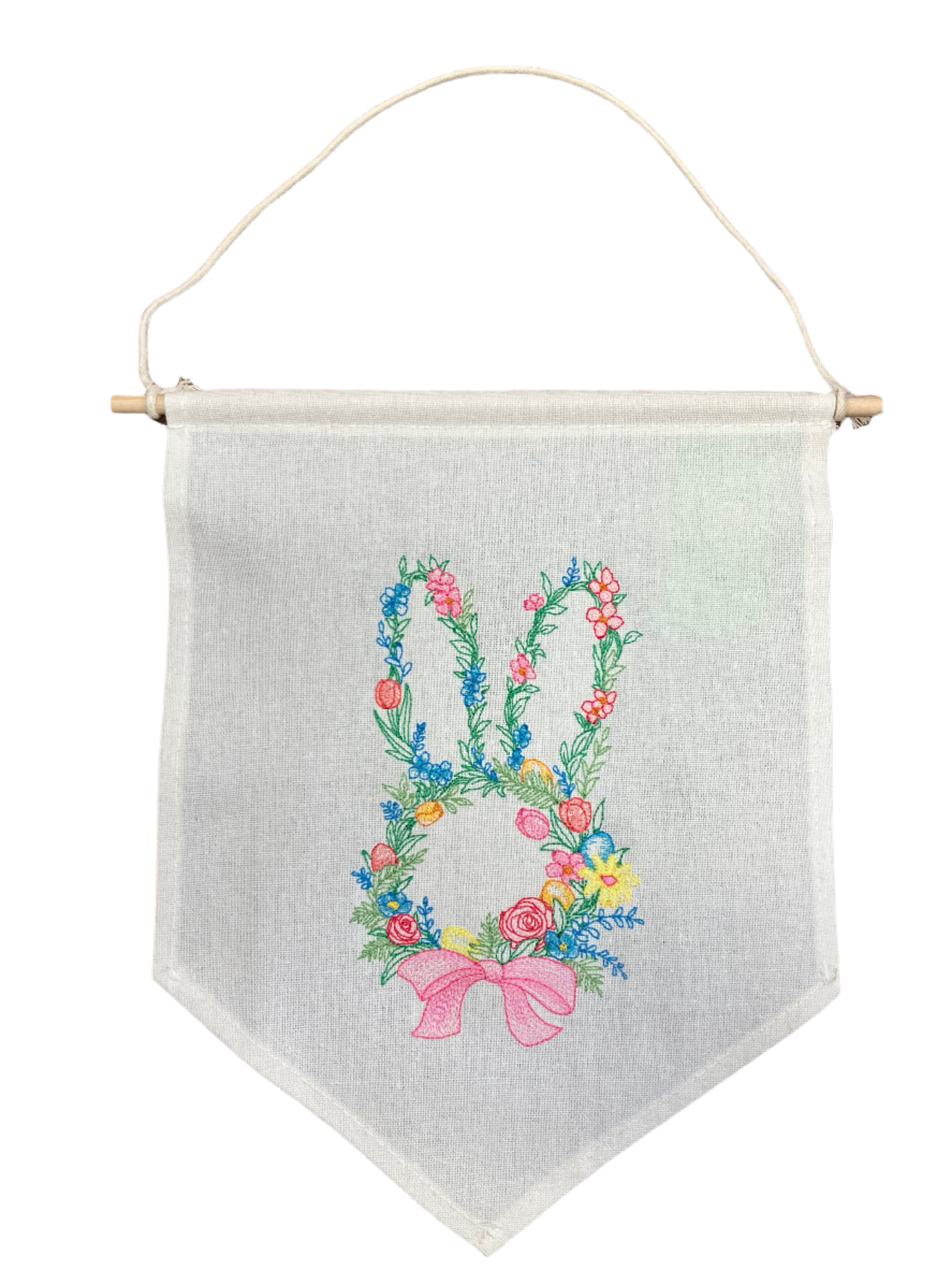 Bunny Wreath Banner