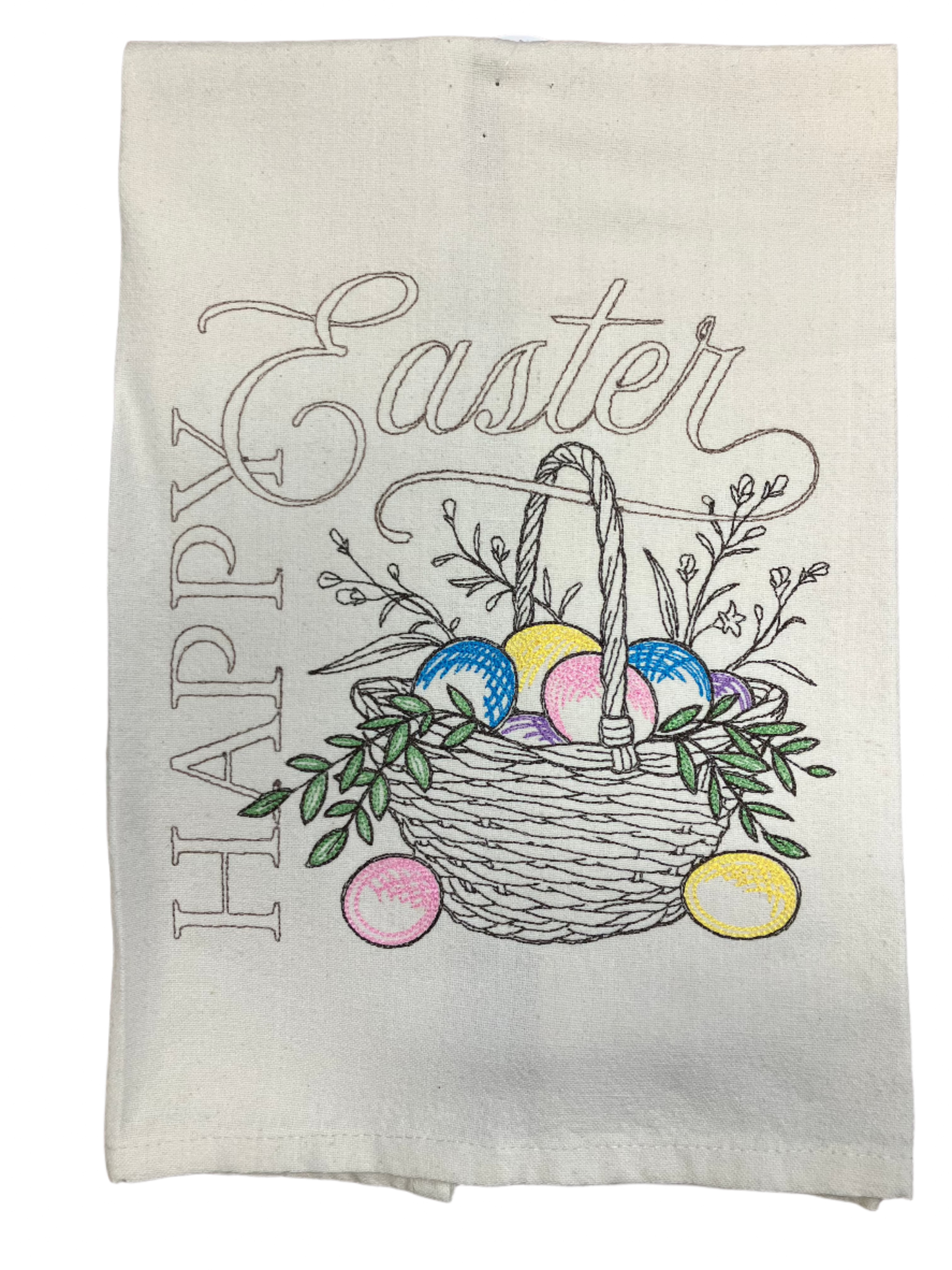 Happy Easter Tea Towel