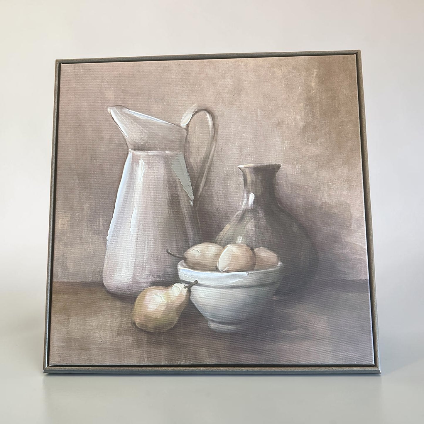 Fruit Still Life W/ Vases 13”x 13”