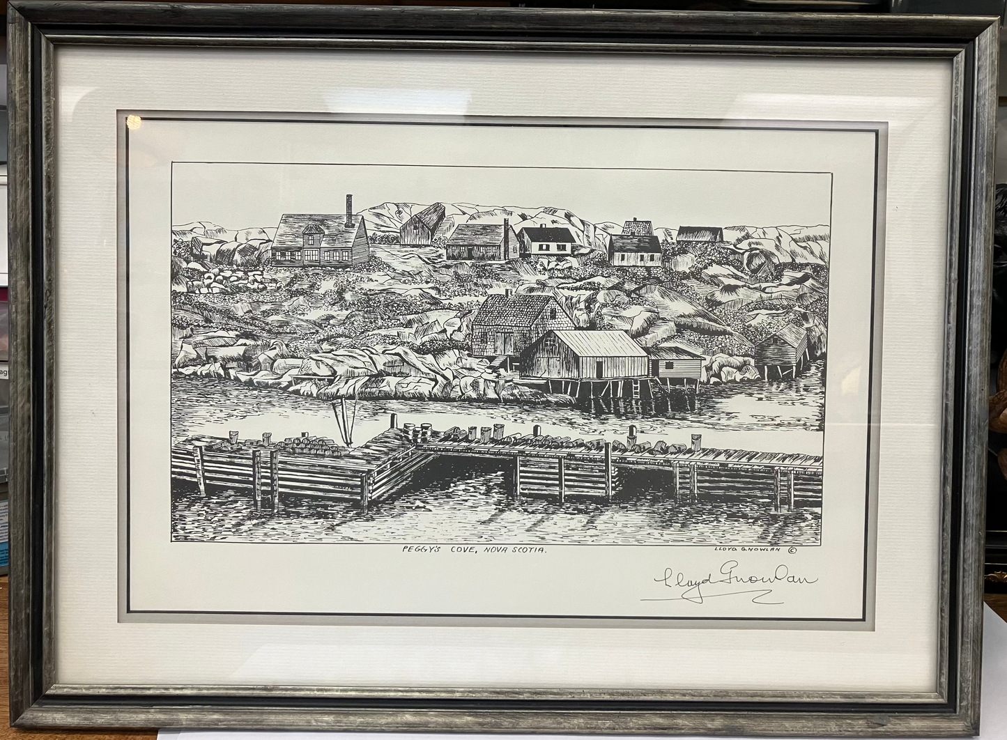 "Peggy's Cove, Nova Scotia" Framed print by Lloyd G. Nowlan