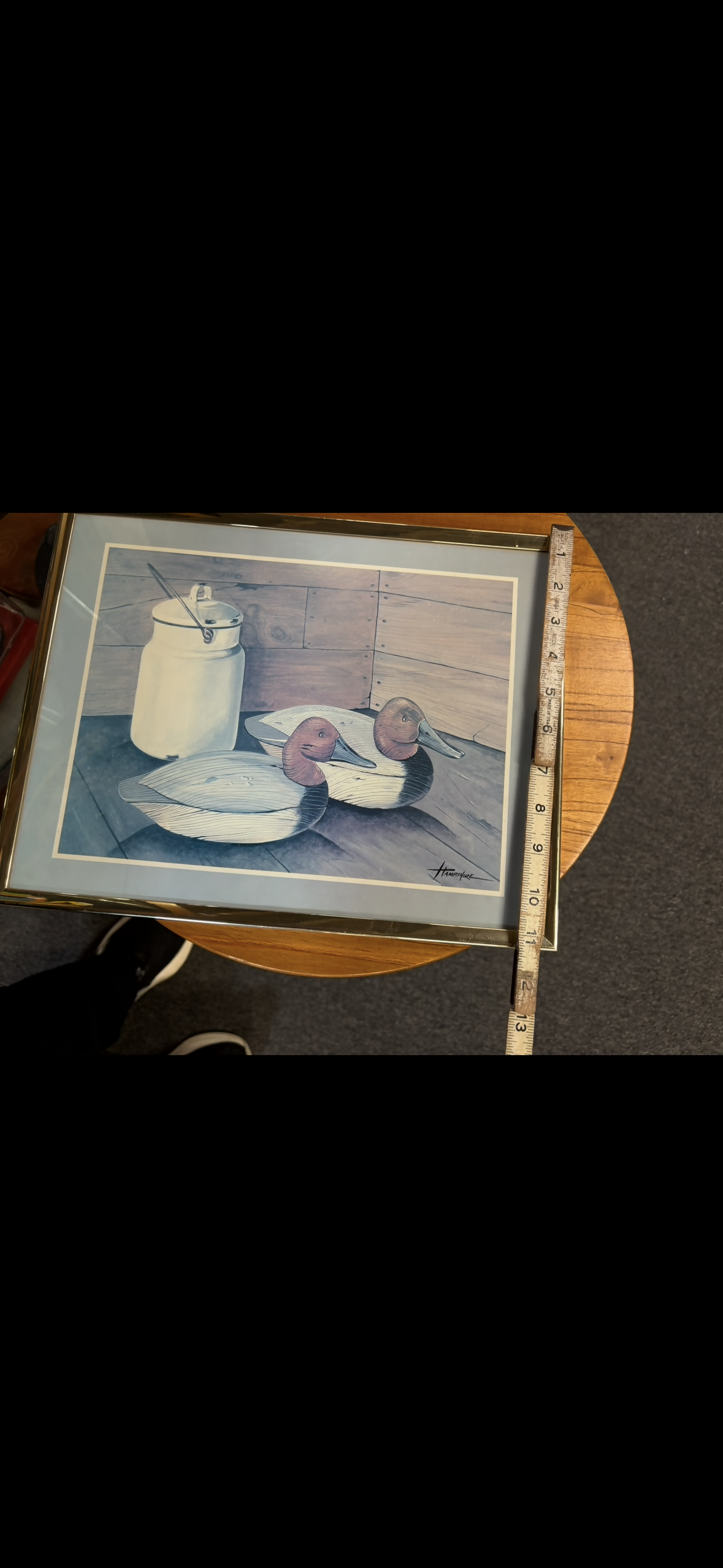 Duck decoy still life print