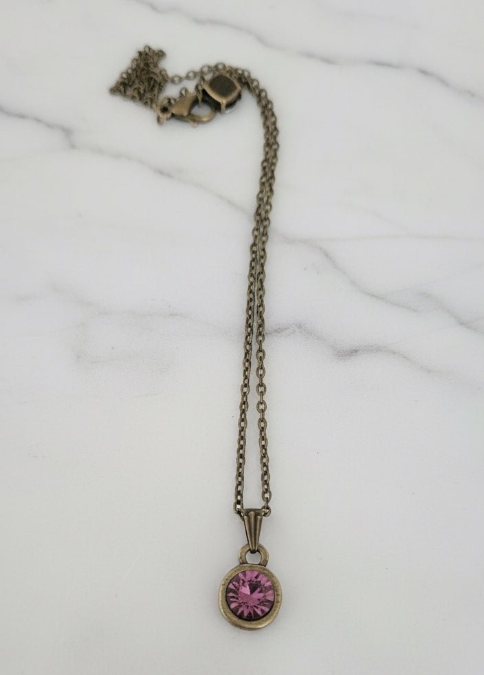 Anytime Crystals 8.5mm Amethyst Necklace