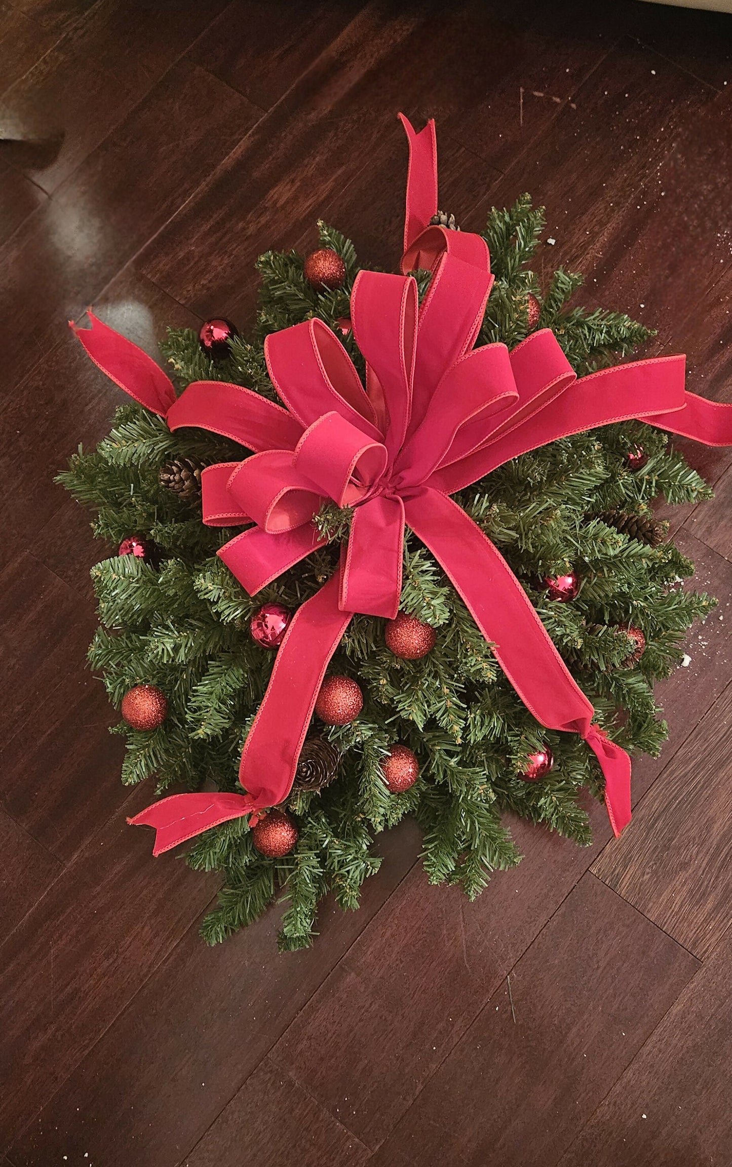 Grave Pillow Artificial Pine Approximately 22-24"