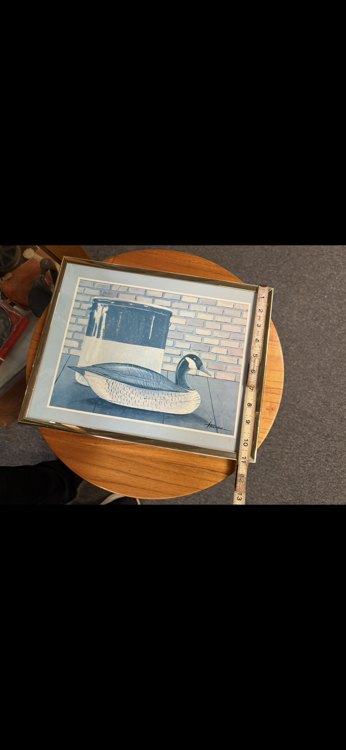 Goose and crock still life print