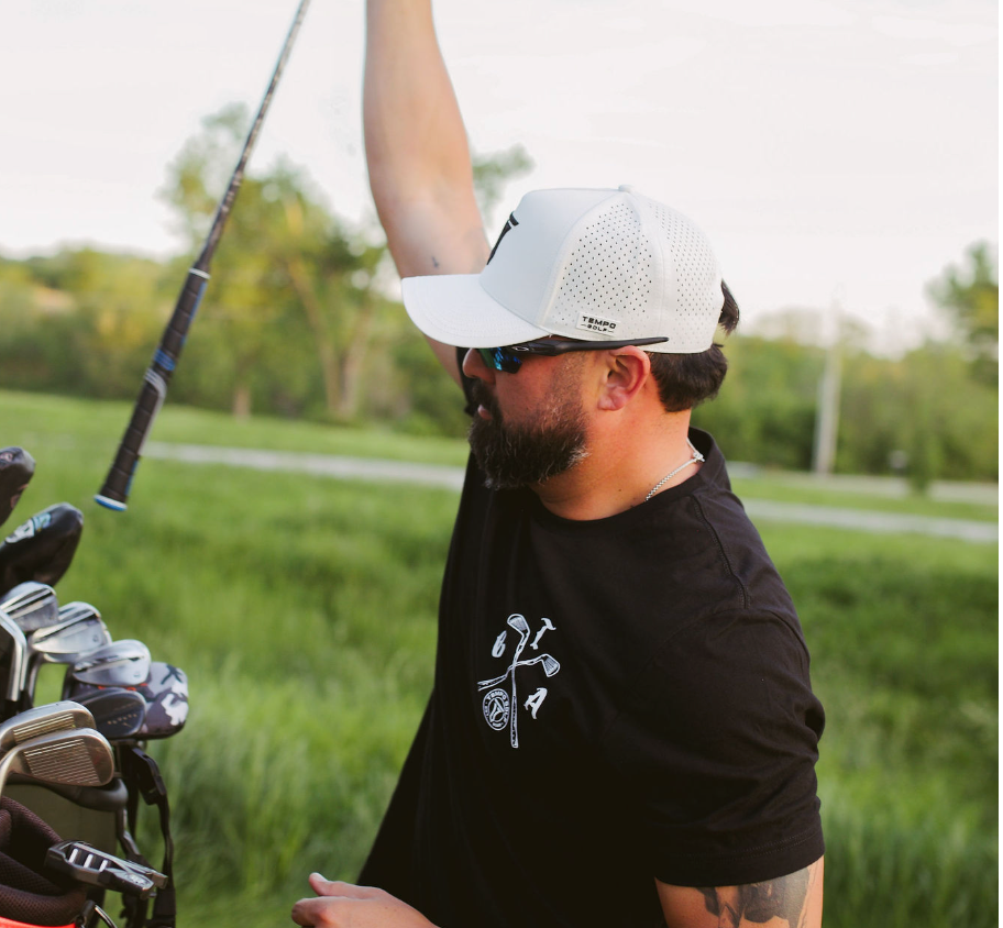 Iconic T 5 Panel Snapback Hat - White