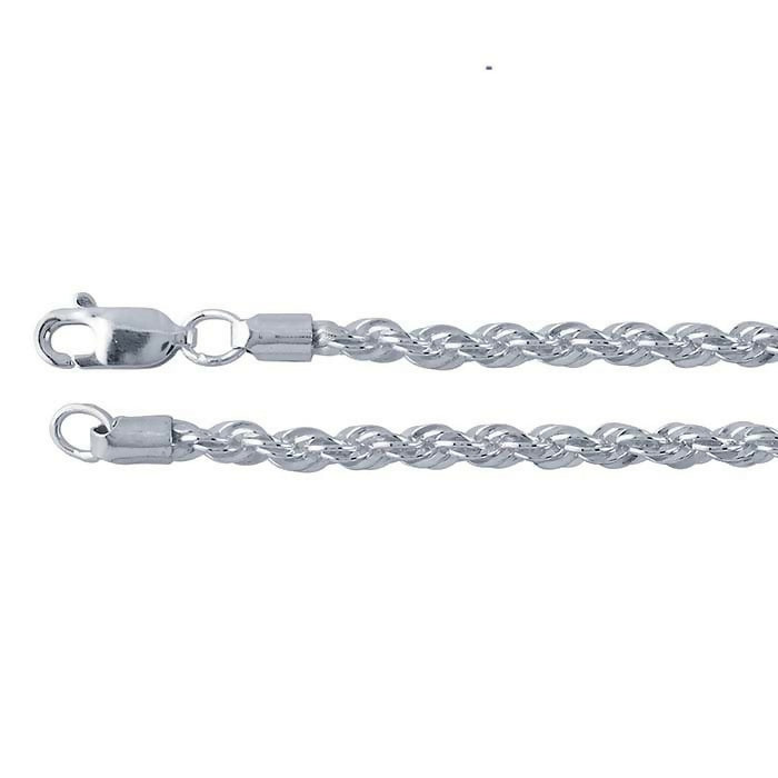 STERLING SILVER 3mm FRENCH ROPE CHAIN - 24"