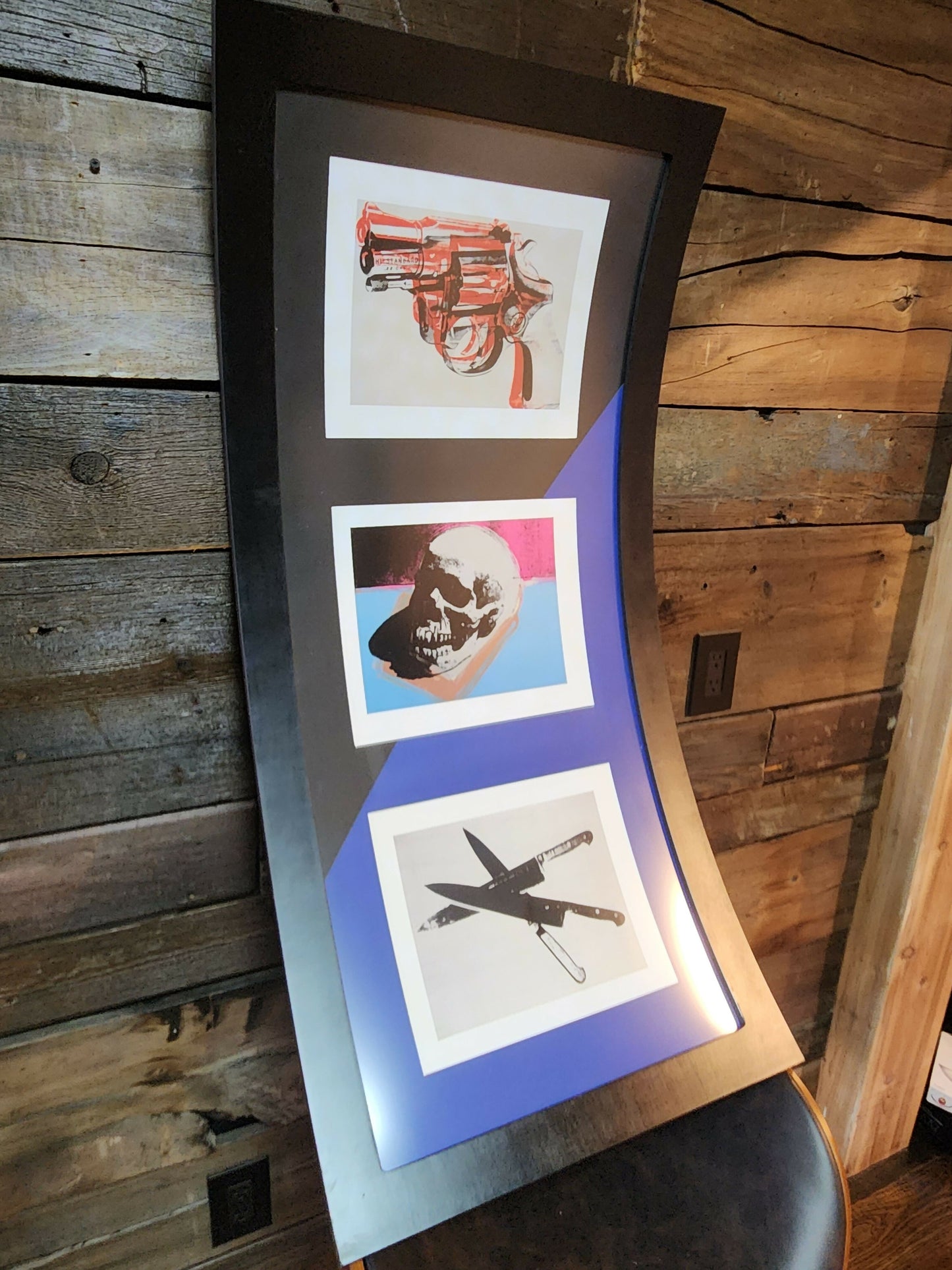 Curved Frame print of Andy Warhol prints