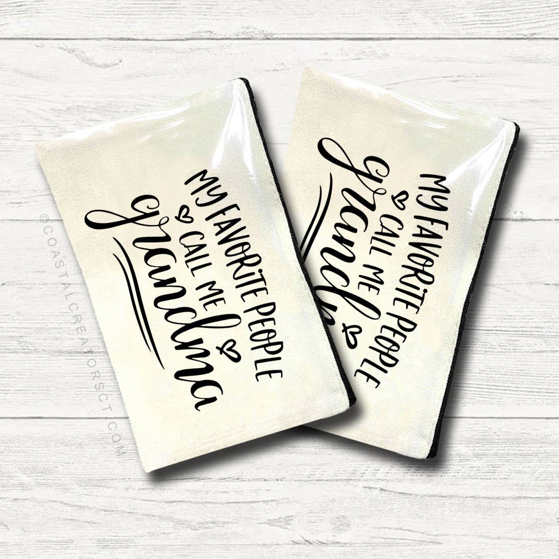 My Favorite People Call Me Grandma Canvas Storage Bag: No Header Card