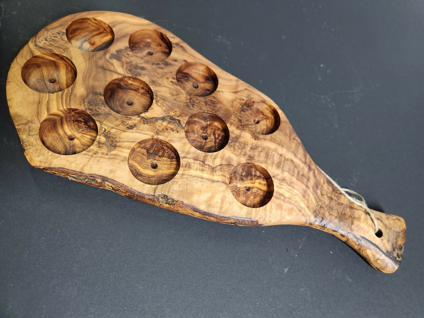 Olive wood Char-shooterie board 6