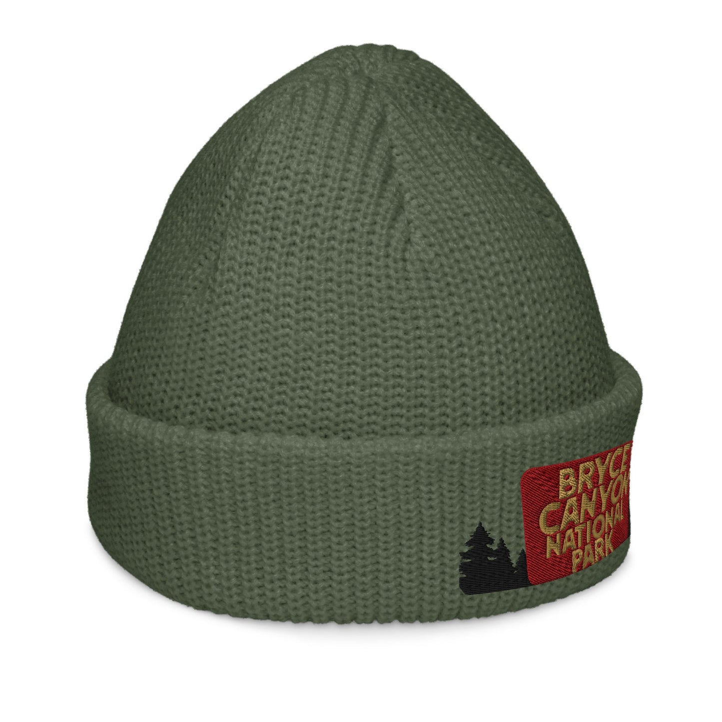 Bryce Canyon National Park Sign Embroidered Wharf Beanie