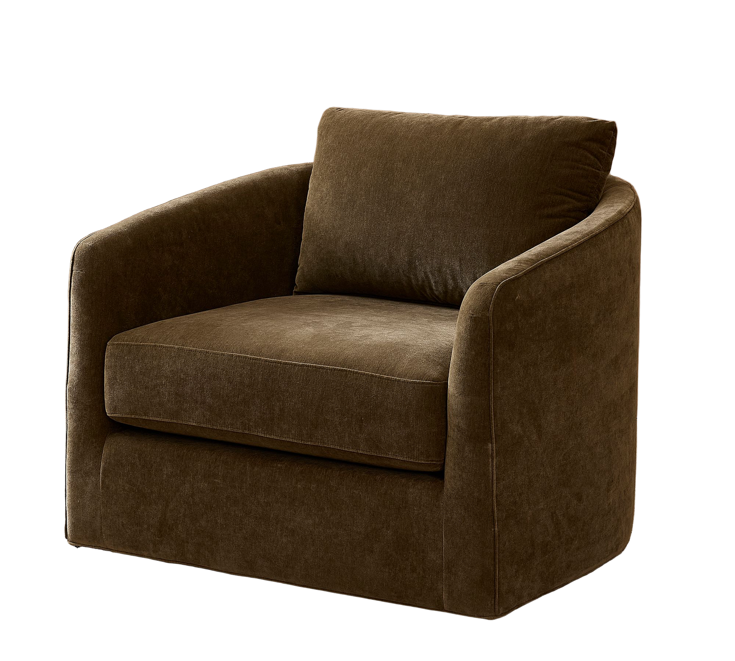 39" Upholstered Swivel Chair