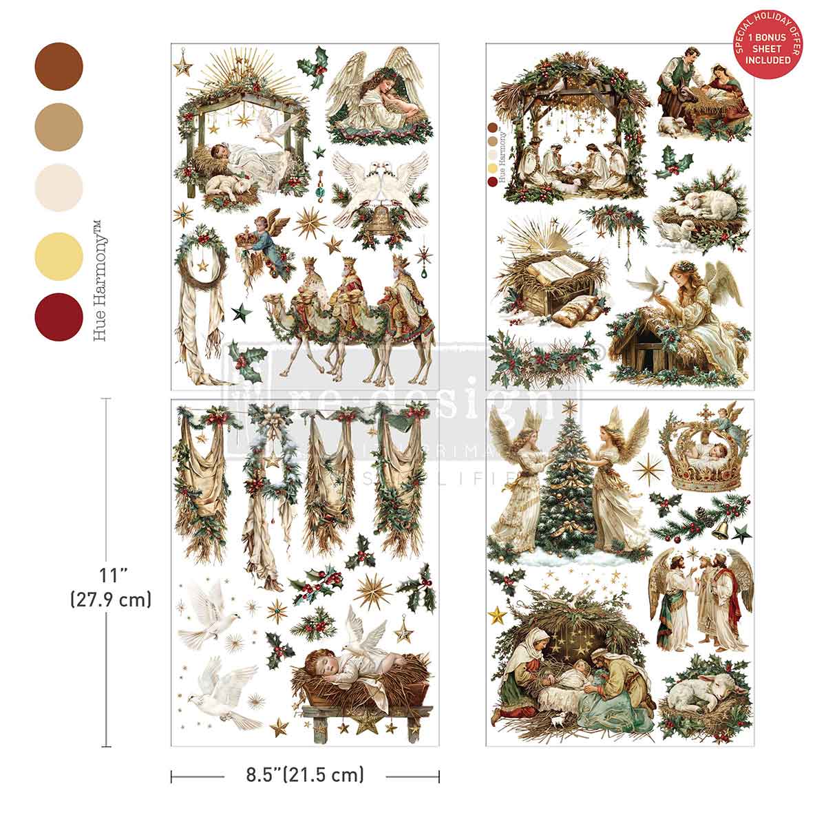 MIDDY TRANSFERS® – SACRED NIGHT – 4 SHEETS, 8.5″X11