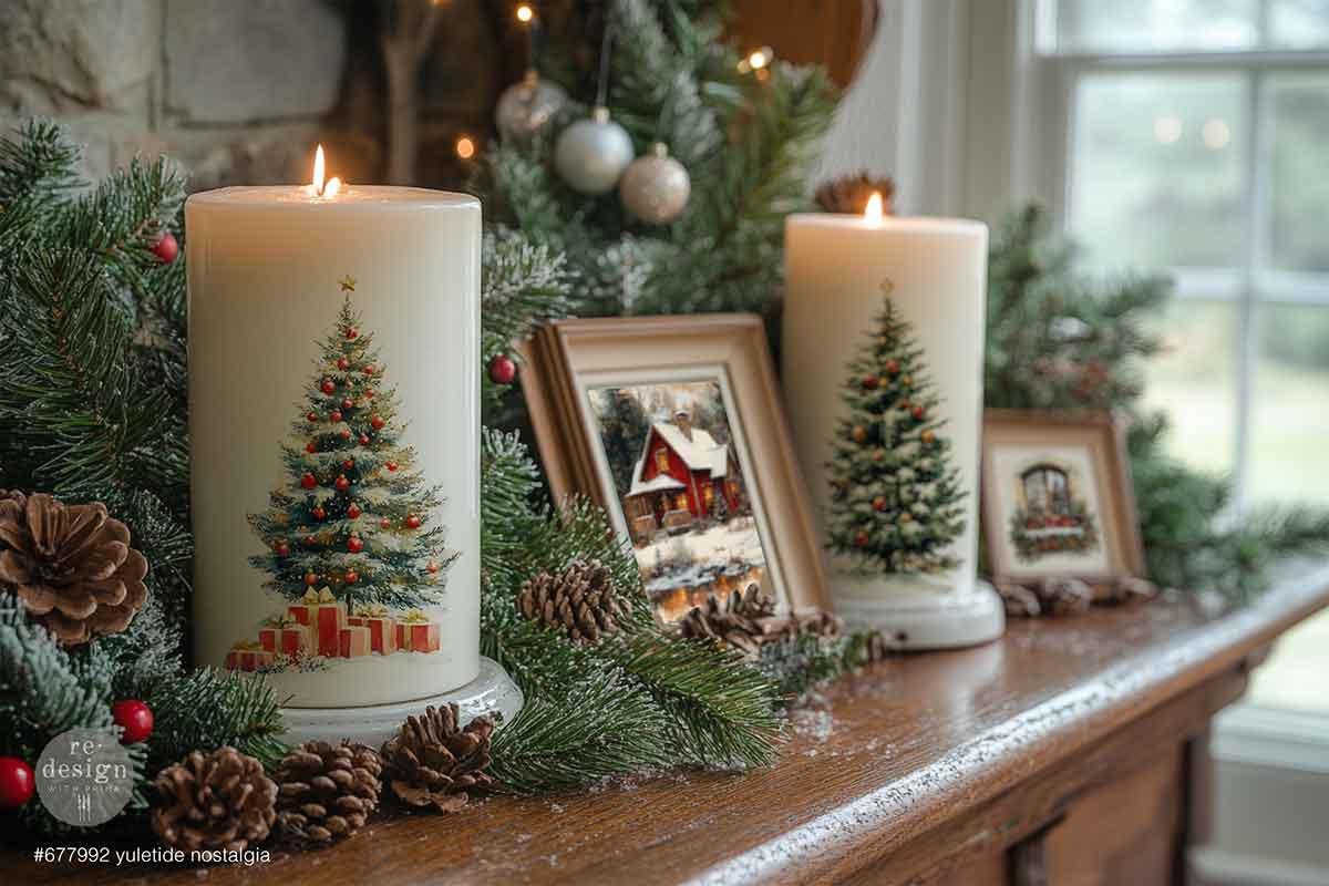 MIDDY TRANSFERS® – Yuletide Nostalgia – 4 SHEETS, 8.5″X11