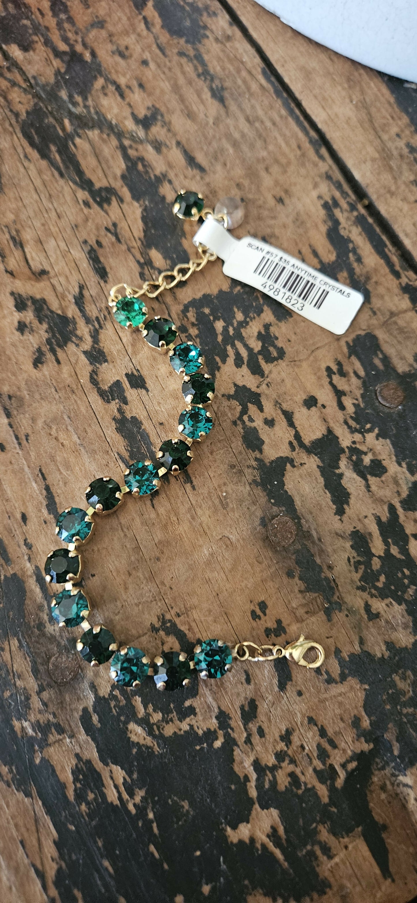 Anytime Crystals 8.5mm Evergreens Bracelet