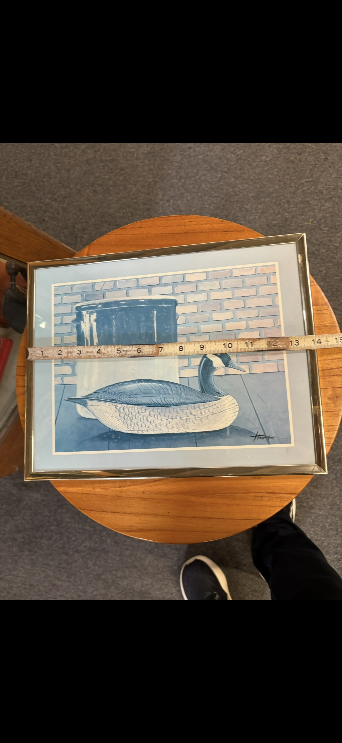 Goose and crock still life print